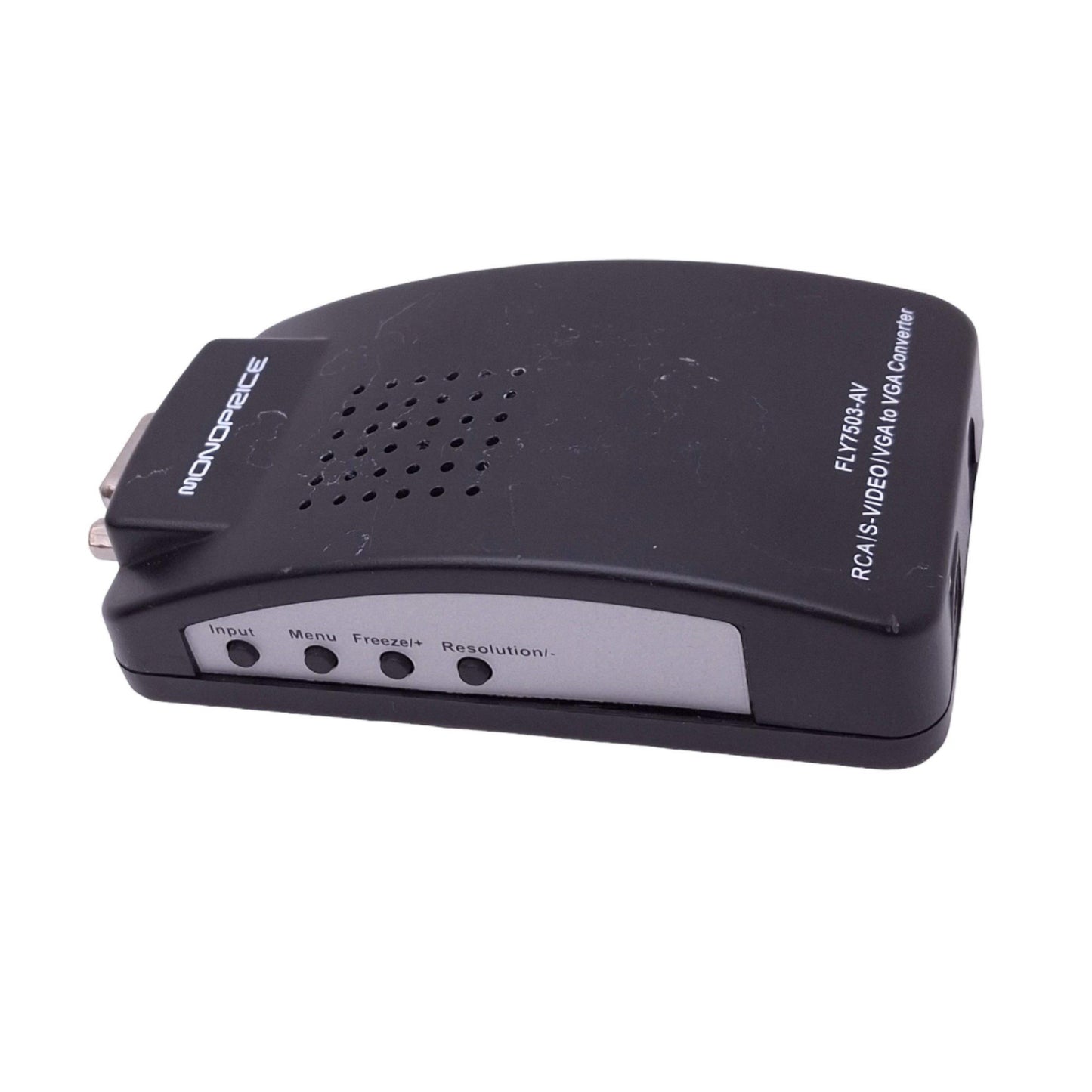 Used Monoprice FLY7503-AV Video Converter, RCA S-Video VGA Input, VGA Output
