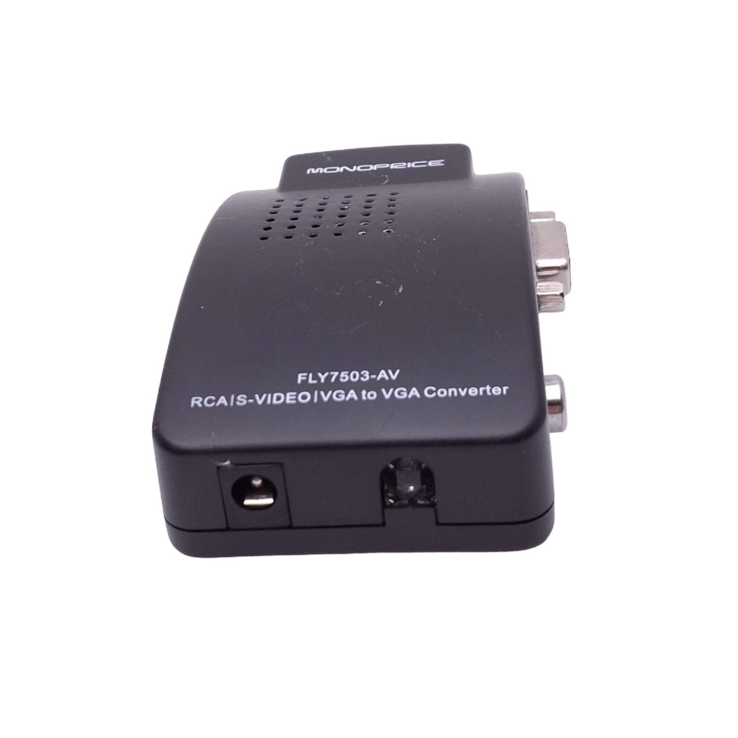 Used Monoprice FLY7503-AV Video Converter, RCA S-Video VGA Input, VGA Output