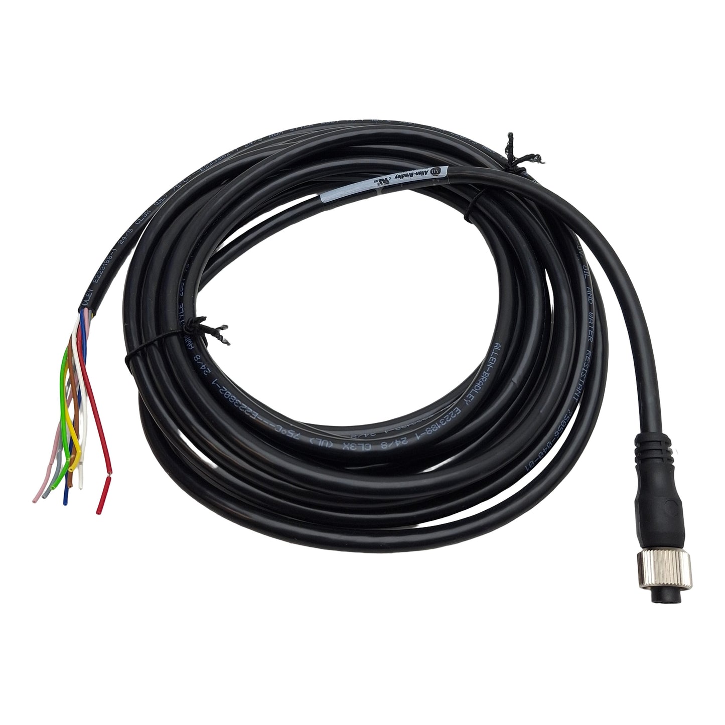 New Allen Bradley 889D-F8AB-5 Micro Cable Cordset, 2A 30VAC/DC, 8-Pin M12 Female, 5m