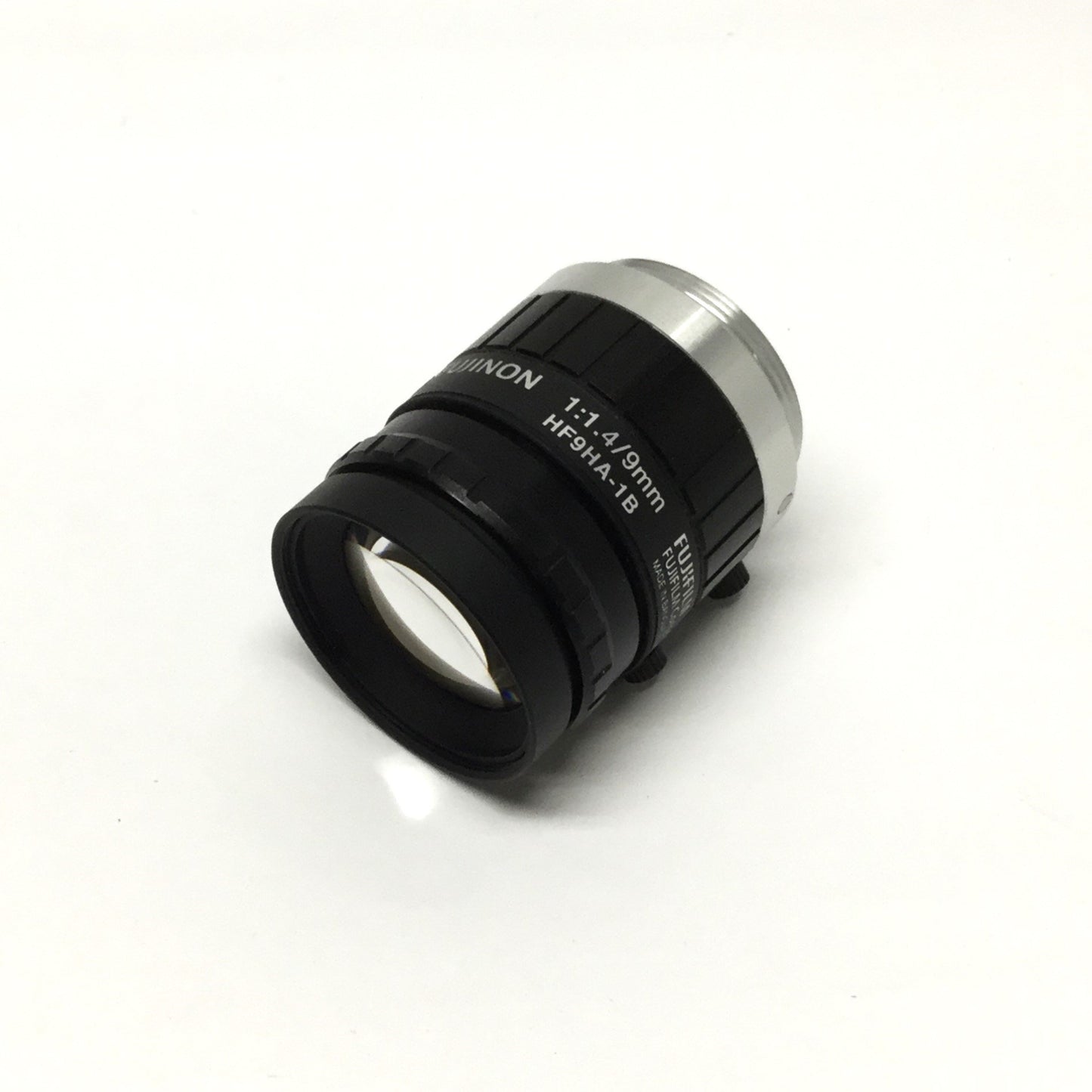 Used Fujinon HF9HA-1B Machine Vision TV Lens f/1.4, 9mm Focal Length, C-Mount