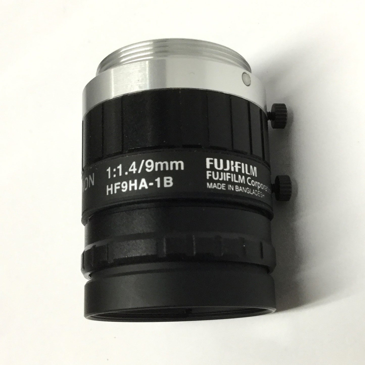 Used Fujinon HF9HA-1B Machine Vision TV Lens f/1.4, 9mm Focal Length, C-Mount