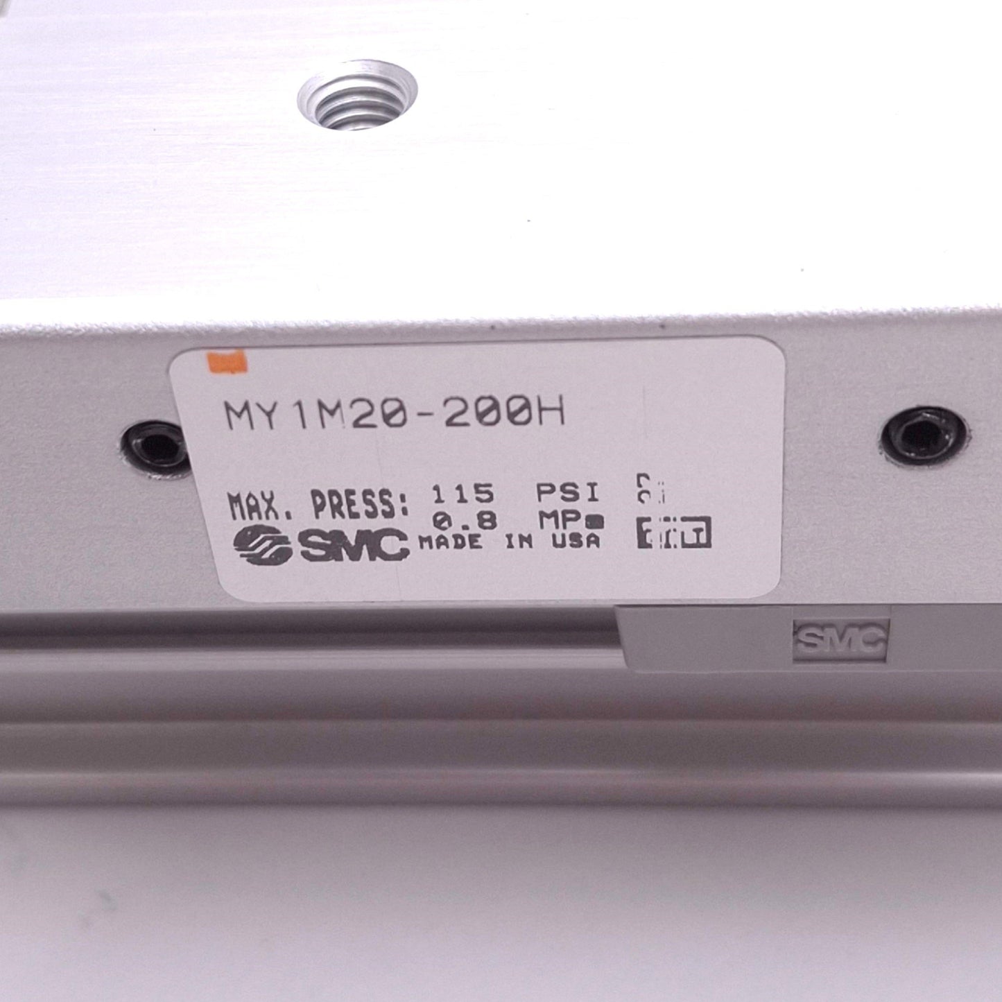 Used SMC MY1M20-200H Rodless Cylinder, ø20mm Bore, 200mm Stroke, M5, 0.8MPa