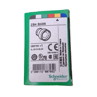 New Schneider Electric ZB4BA56 Harmony Yellow Push Button Head, ø22mm, Recessed
