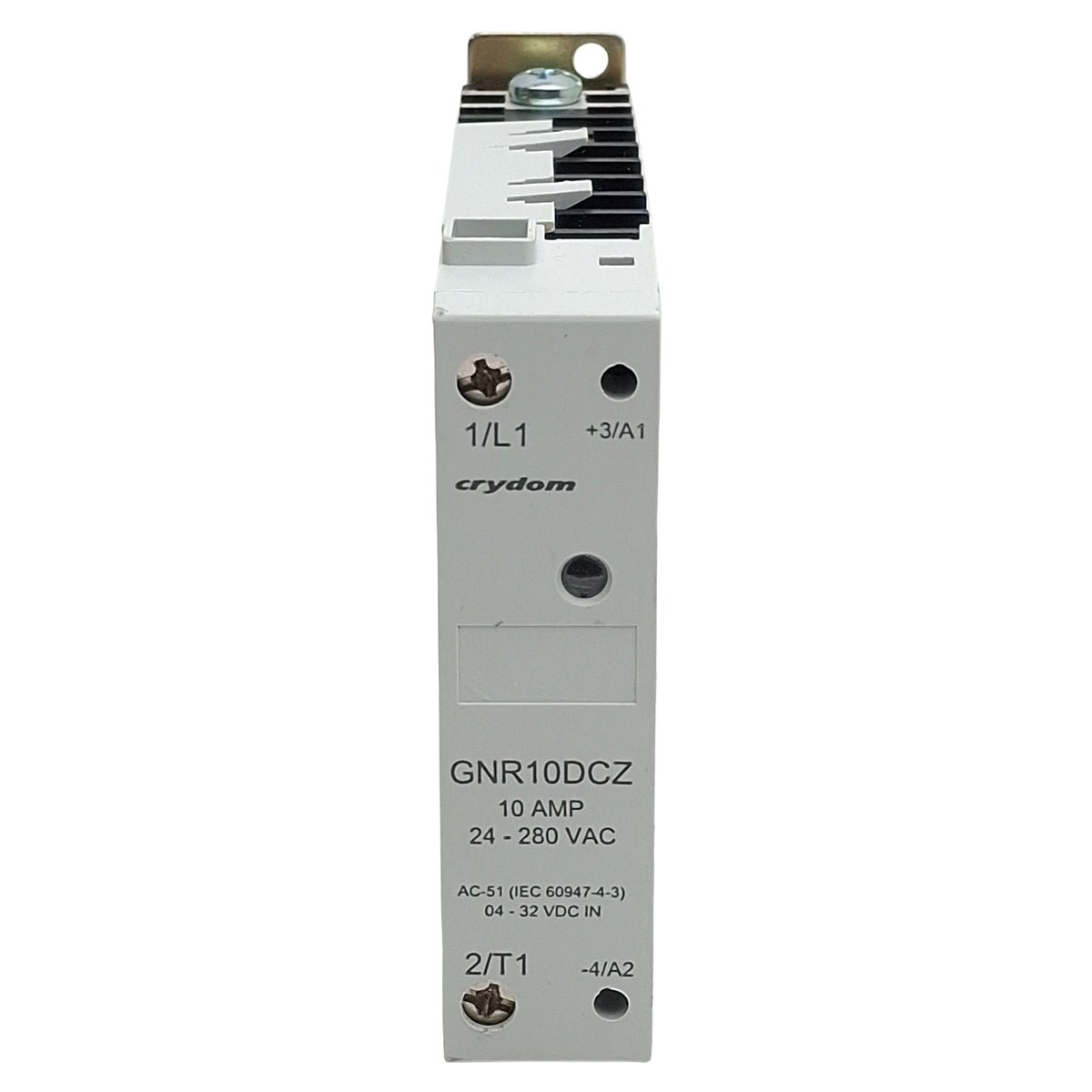 Used Crydom GNR10DCZ Solid State Relay, SPST-NO, 10A 24-280VAC, 4-32VDC Control