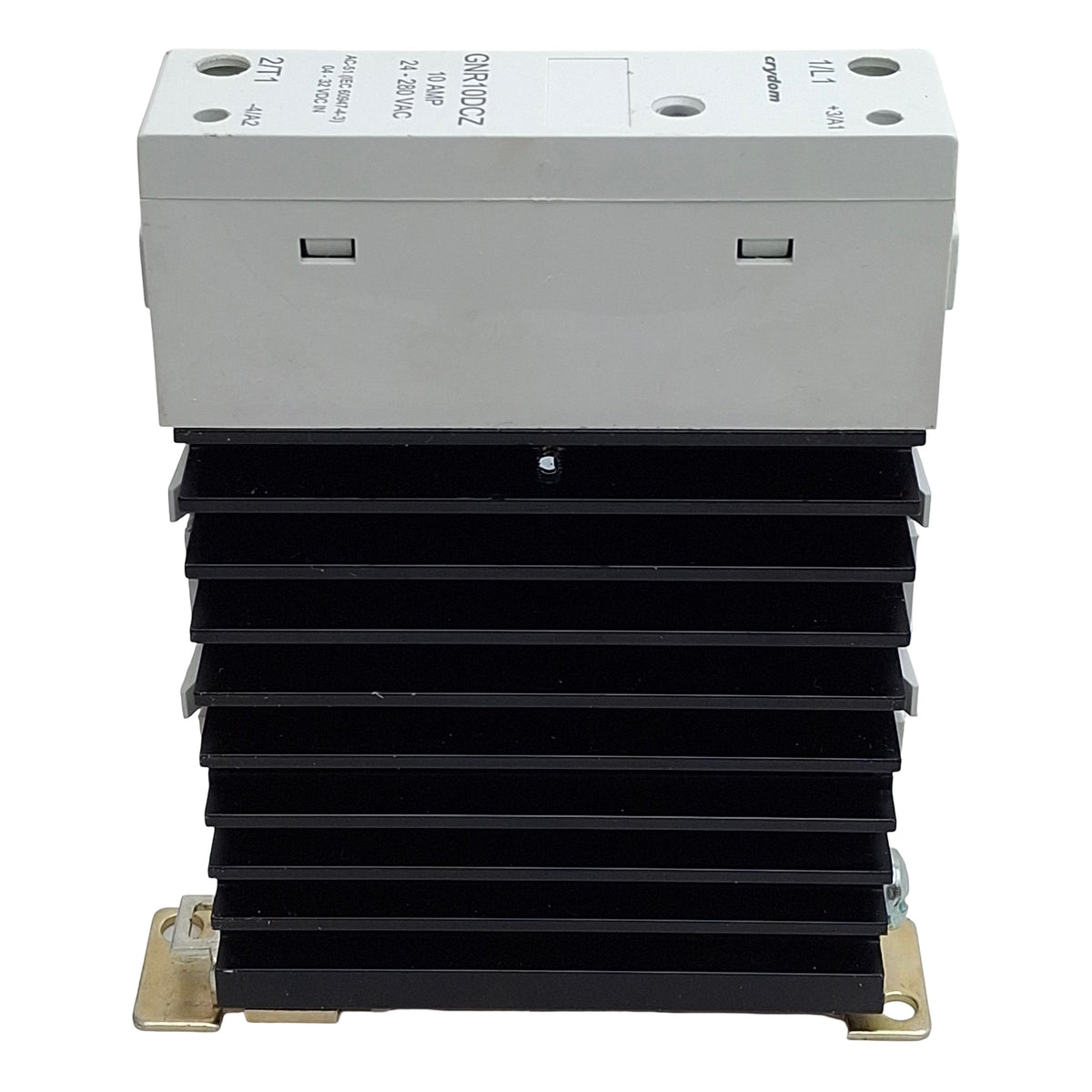 Used Crydom GNR10DCZ Solid State Relay, SPST-NO, 10A 24-280VAC, 4-32VDC Control