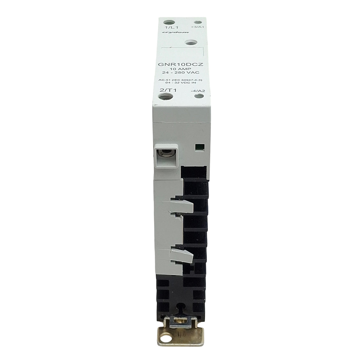 Used Crydom GNR10DCZ Solid State Relay, SPST-NO, 10A 24-280VAC, 4-32VDC Control