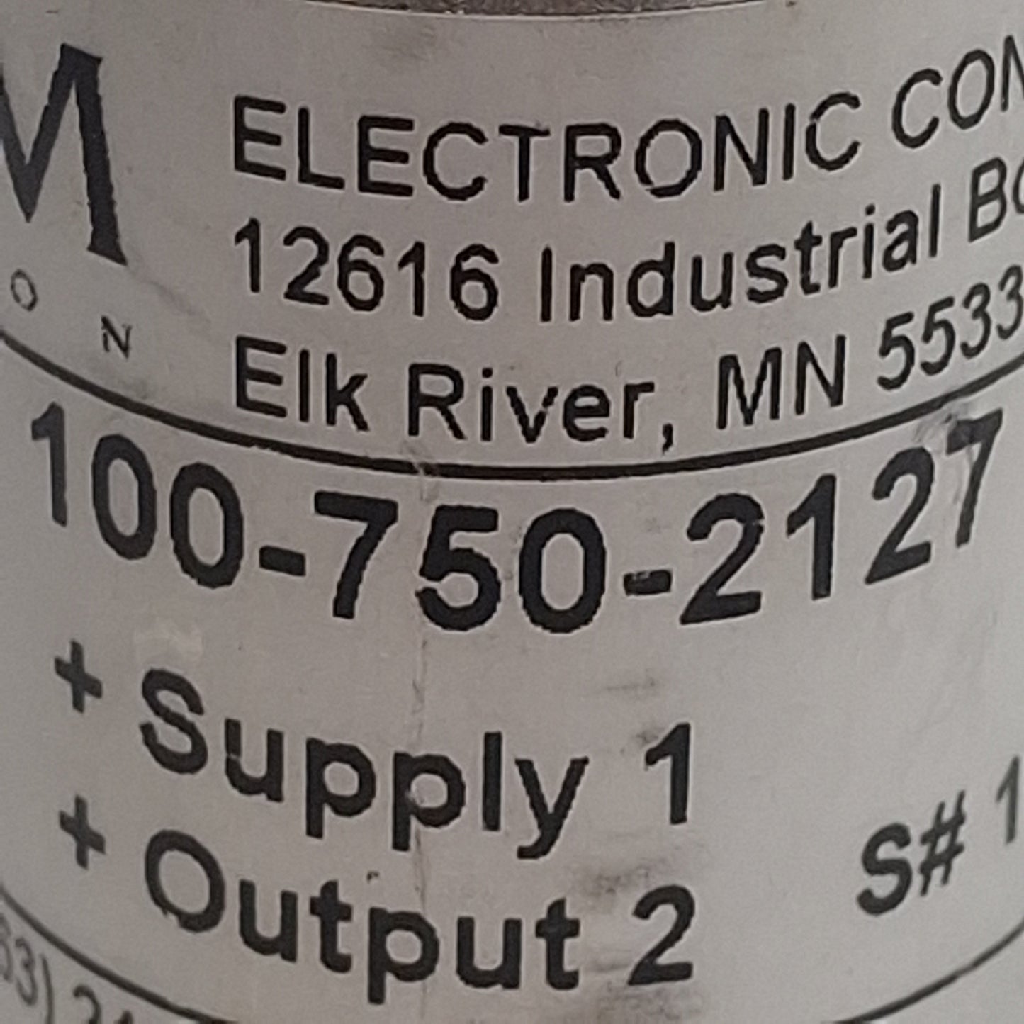 Used Tescom 100-750-2127 Pressure Transmitter 0-750psi, 4-20mA, 10-30VDC Out 1/4" NPT