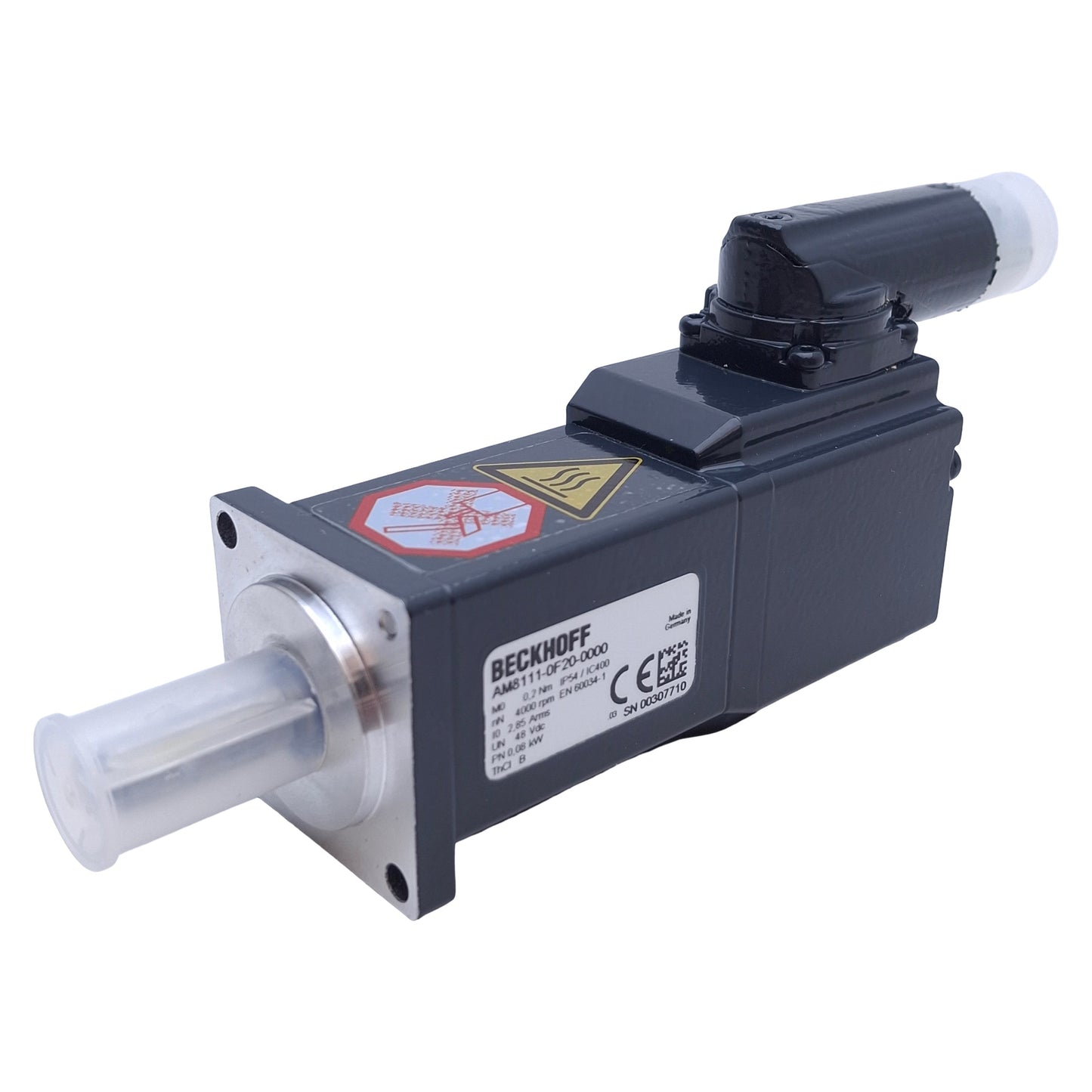 New – Open box Beckhoff AM8111-0F20-0000 Servo Motor 0.08kW, 48VDC, 4000rpm, 0.2Nm, 40mm Flange
