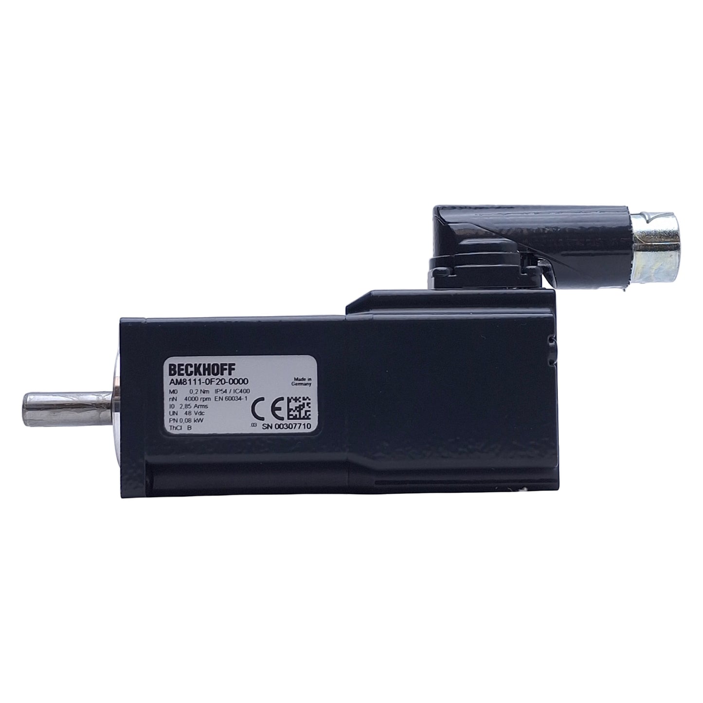 New – Open box Beckhoff AM8111-0F20-0000 Servo Motor 0.08kW, 48VDC, 4000rpm, 0.2Nm, 40mm Flange