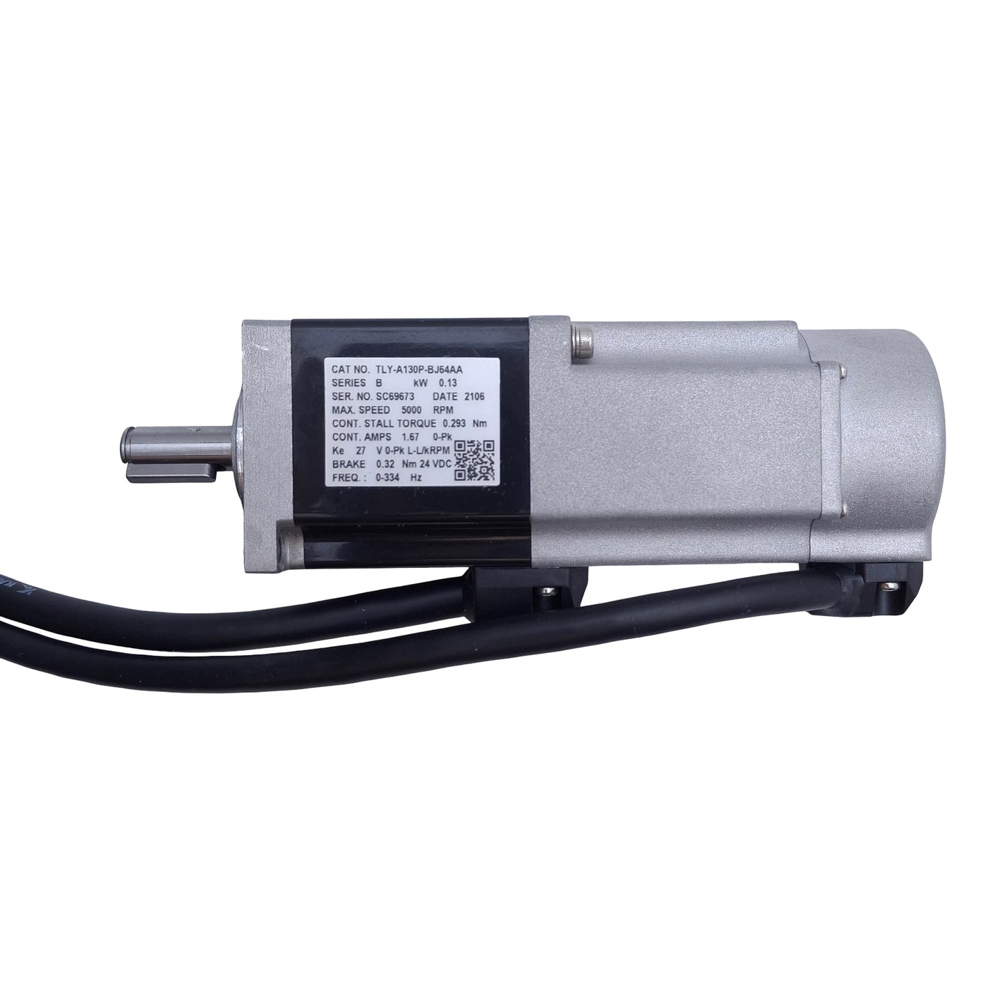 Used Allen Bradley TLY-A130P-BJ64AA Kinetix Servo Motor 230VAC 3PH, 5000RPM w/Brake