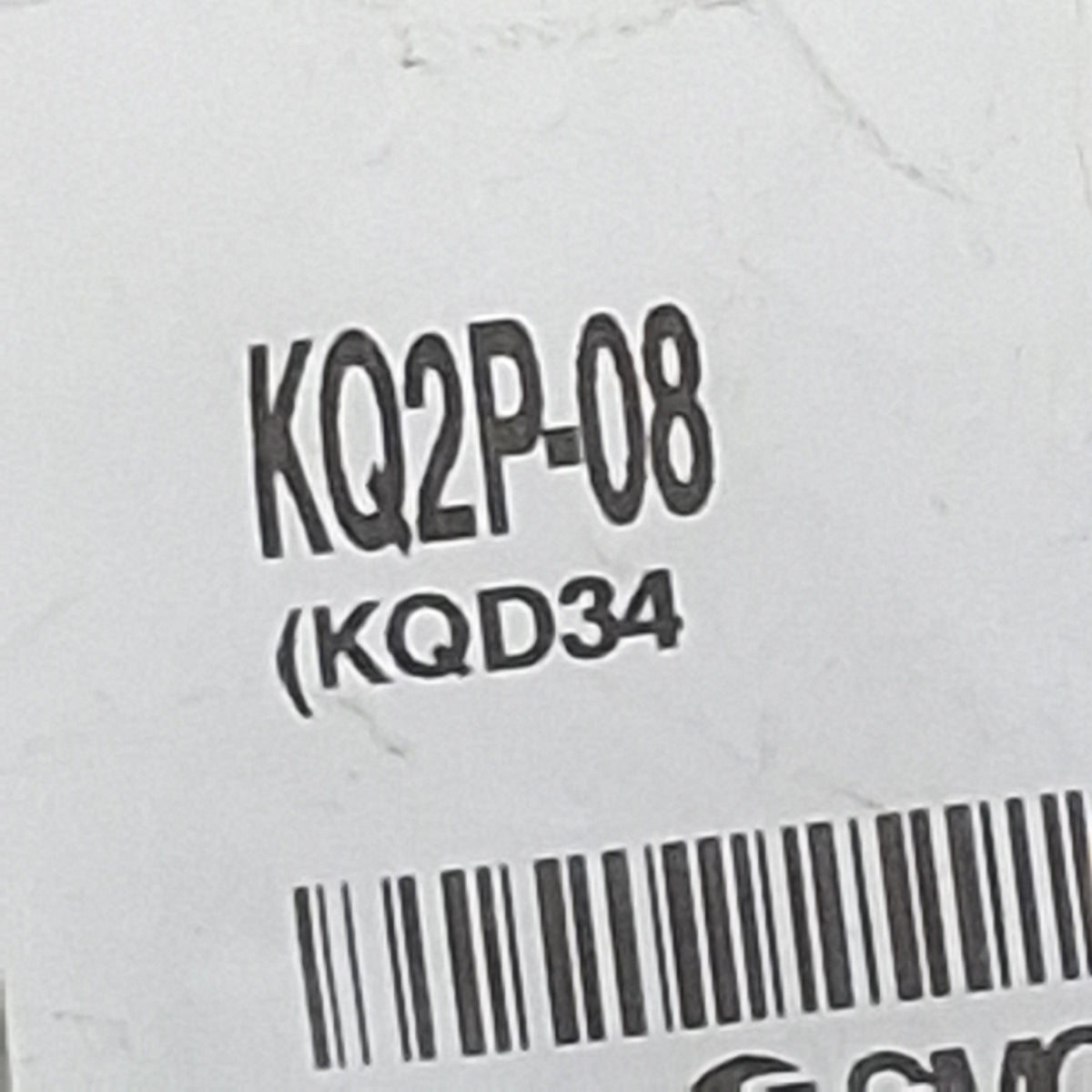 New Lot of 30 SMC KQ2P-08 One-Touch Plug Fitting, ø8mm Tube, 39mm L, -100kPa~1MPa