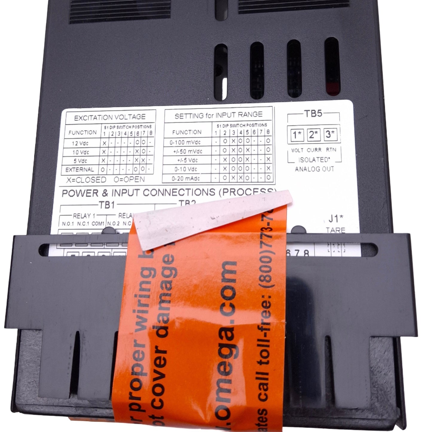 New – Open box Omega DP25B-E-1.2 Process Panel Meter, 4-Digit, 0-10VDC 0-20mA In, 1/8 DIN