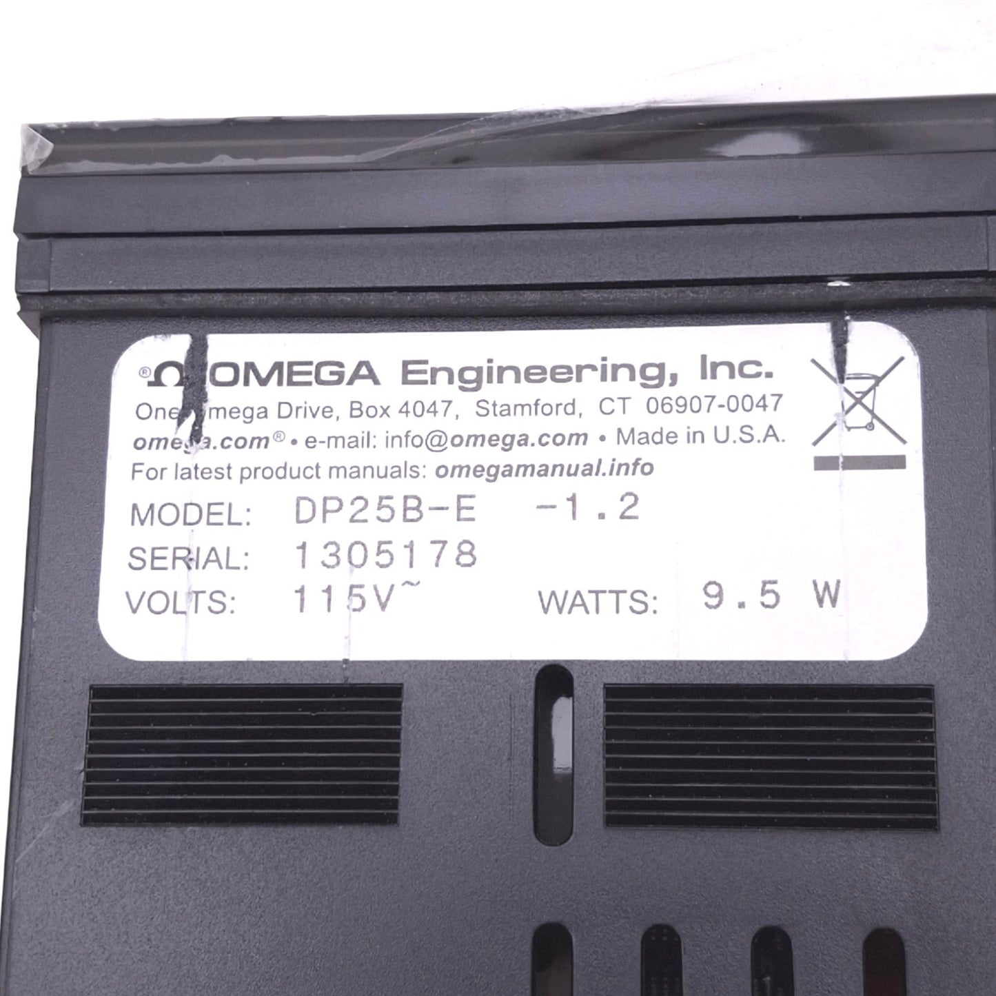 New – Open box Omega DP25B-E-1.2 Process Panel Meter, 4-Digit, 0-10VDC 0-20mA In, 1/8 DIN