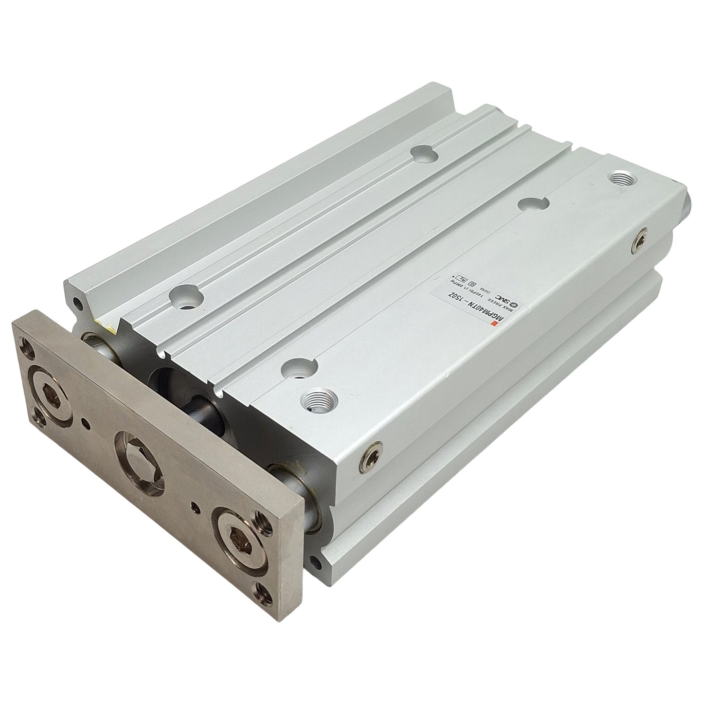New – Open box SMC MGPM40TN-150Z Compact Guided Cylinder, ø40mm Bore, 150mm Stroke, 1/8in NPT
