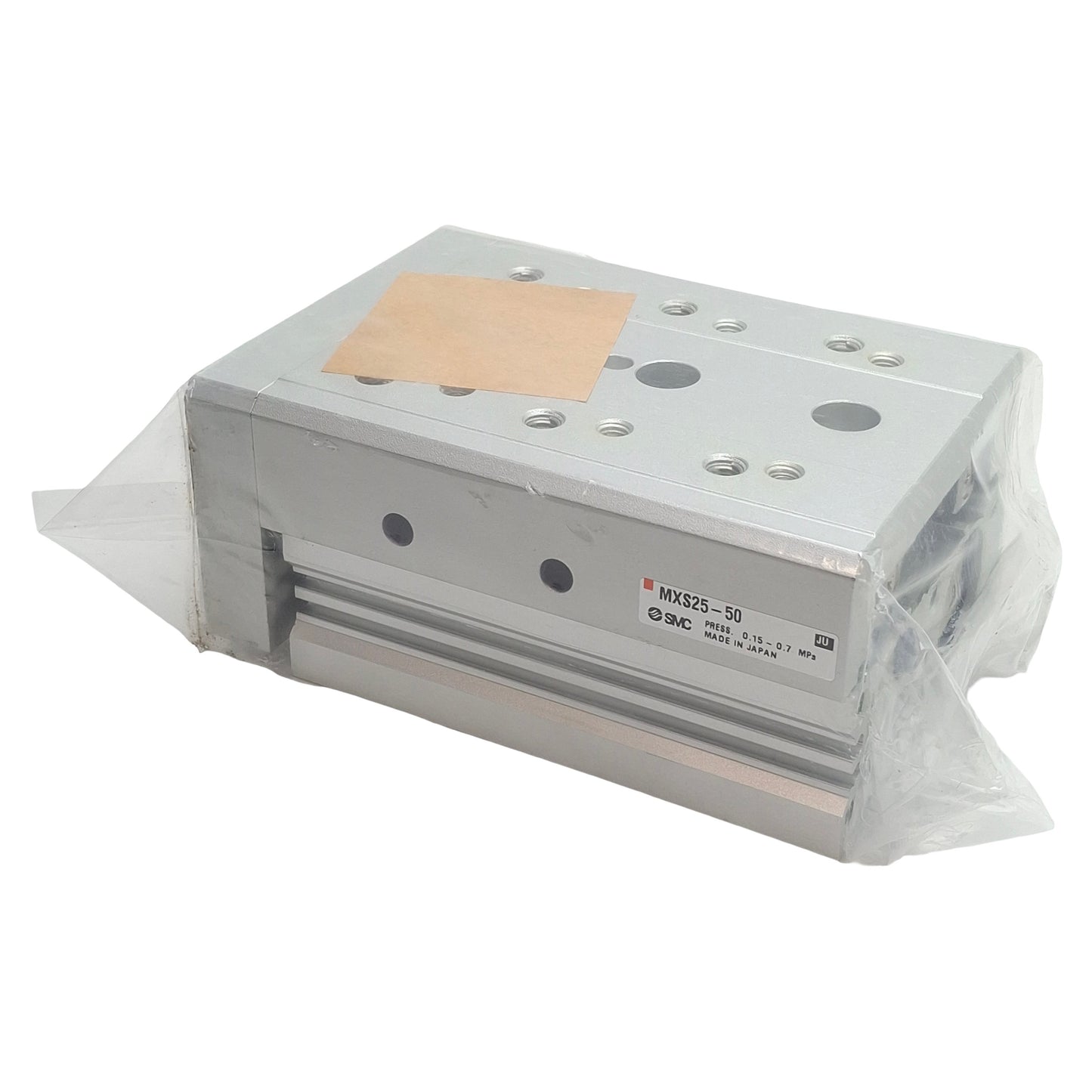 New SMC MXS25-50 Air Slide Table, ø25mm Bore, 50mm Stroke, 0.15-0.7MPa, Rc1/8