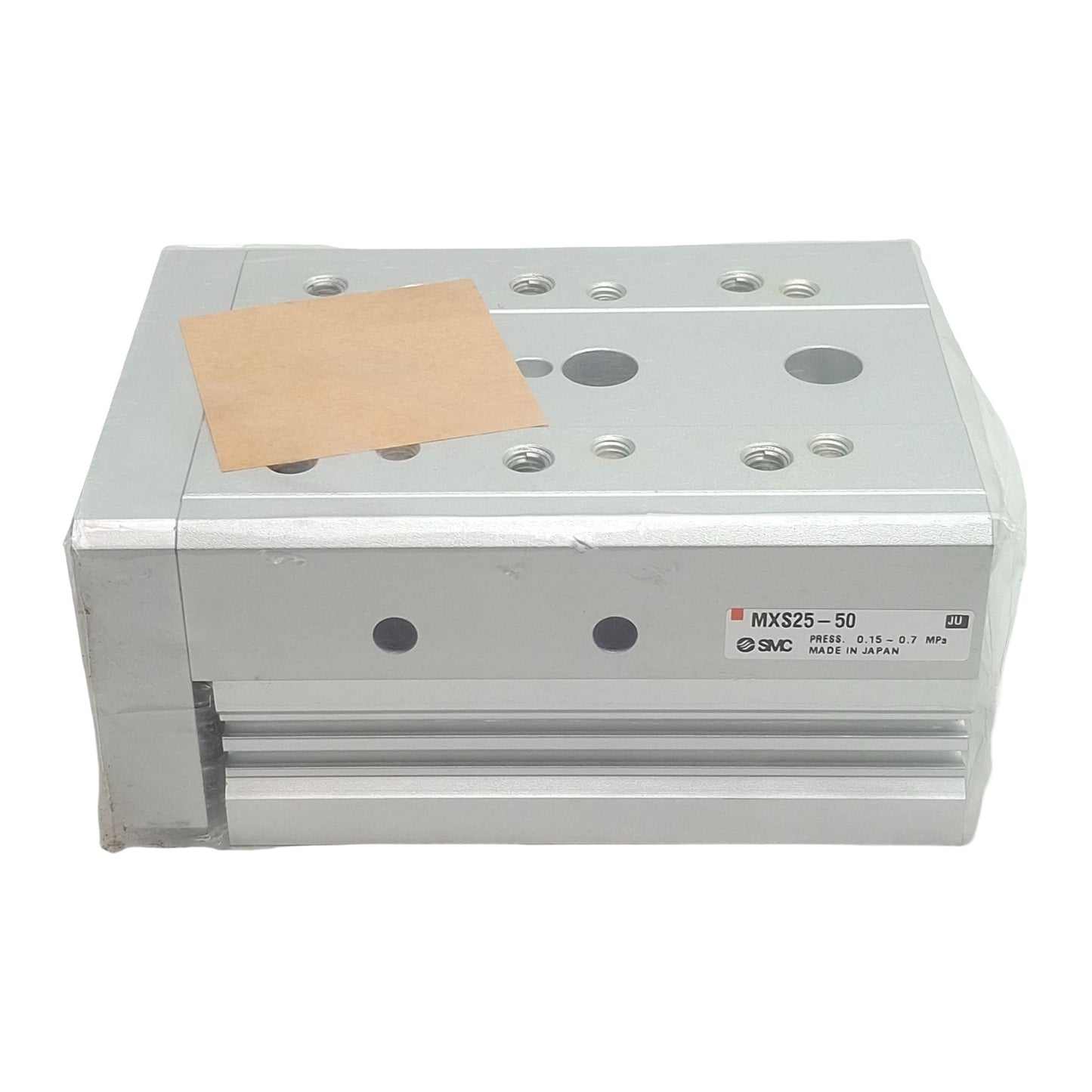 New SMC MXS25-50 Air Slide Table, ø25mm Bore, 50mm Stroke, 0.15-0.7MPa, Rc1/8