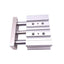 Used SMC MGPM20N-20 Compact Guide Cylinder, 20mm Bore, 20mm Stroke, 1/8in NPT, 145psi