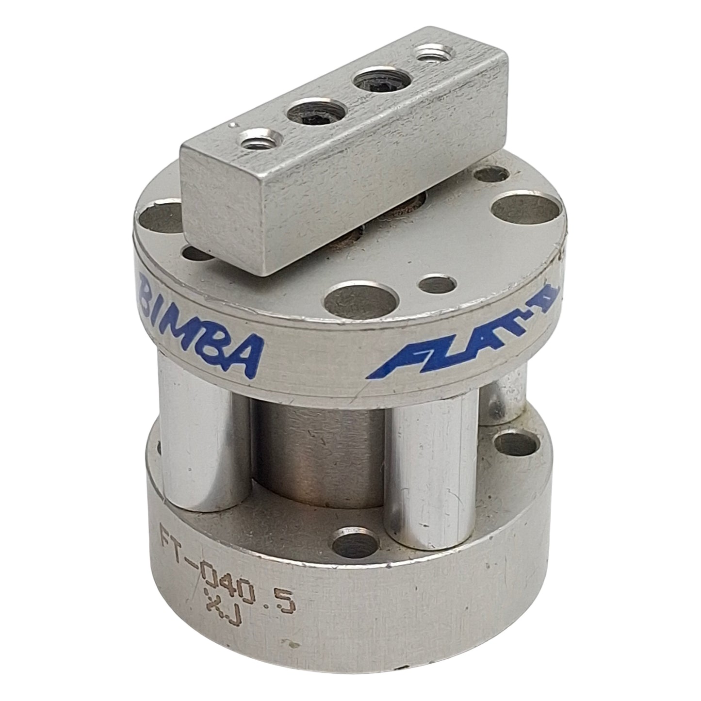 Used Bimba FT-040.5 Flat-II Pneumatic Cylinder, ø3/4in Bore, 0.5in Stroke, #10-32UNF