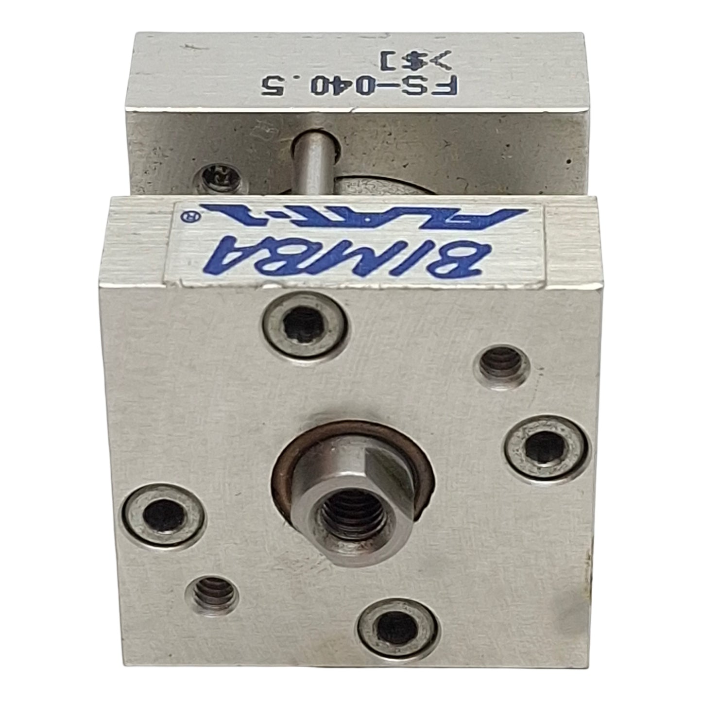 Used Bimba FS-040.5 Pneumatic Flat-1 Cylinder ø3/4" Bore, 1/2" Stroke, 200psi, #10-32