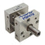 Used Bimba FS-040.5 Pneumatic Flat-1 Cylinder ø3/4" Bore, 1/2" Stroke, 200psi, #10-32