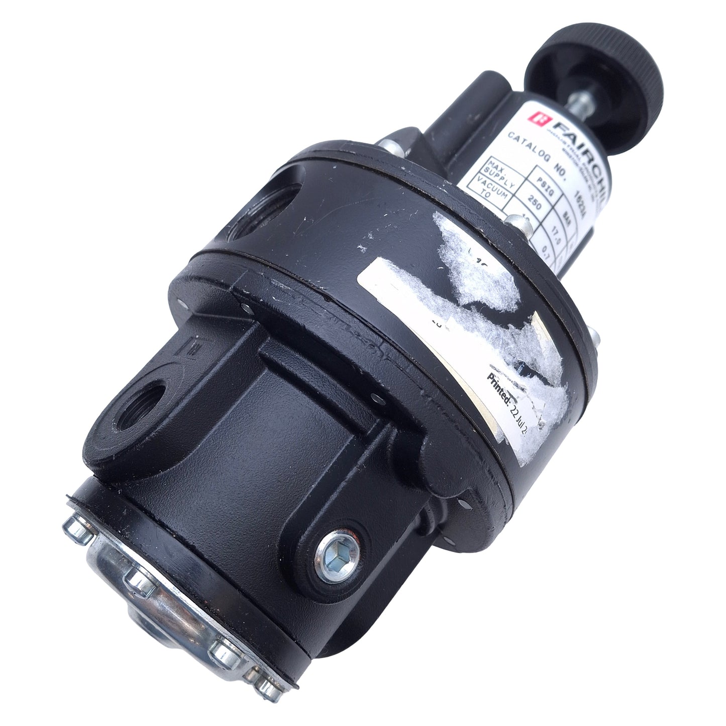 Used Fairchild 1623A Vacuum Regulator 3/8" NPT, 250psi Max, Vacuum-10psi Range