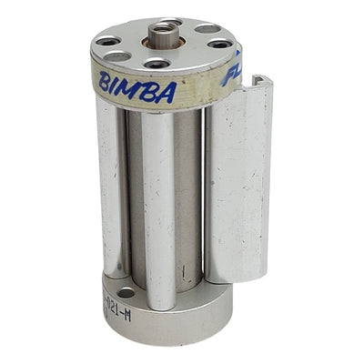 Used Bimba FO-021-M Flat-I Pneumatic Cylinder, ø9/16in Bore, 1in Stroke, #10-32UNF