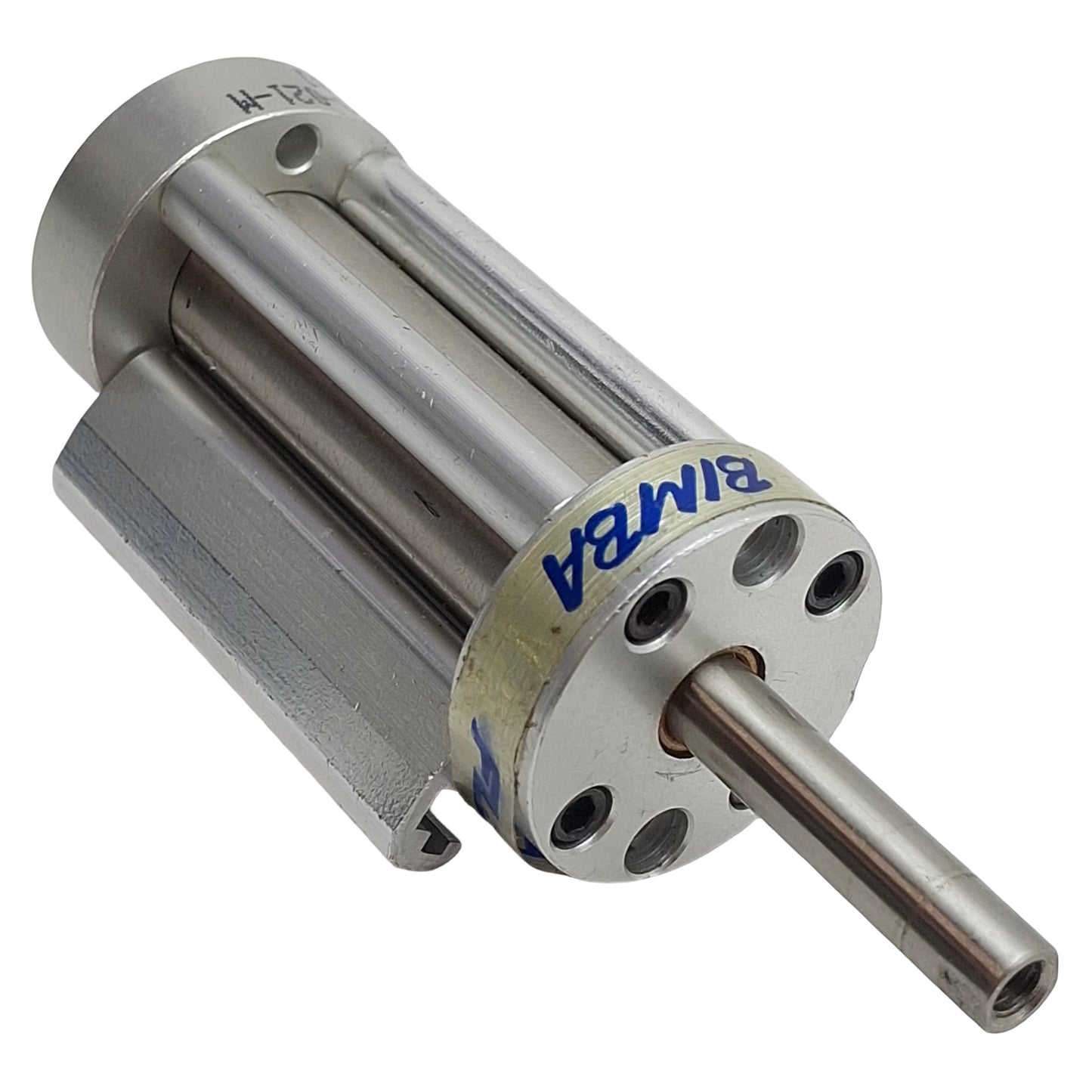 Used Bimba FO-021-M Flat-I Pneumatic Cylinder, ø9/16in Bore, 1in Stroke, #10-32UNF