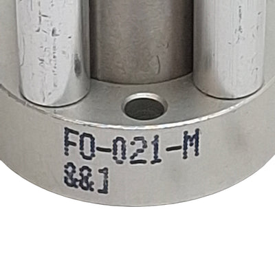 Used Bimba FO-021-M Flat-I Pneumatic Cylinder, ø9/16in Bore, 1in Stroke, #10-32UNF