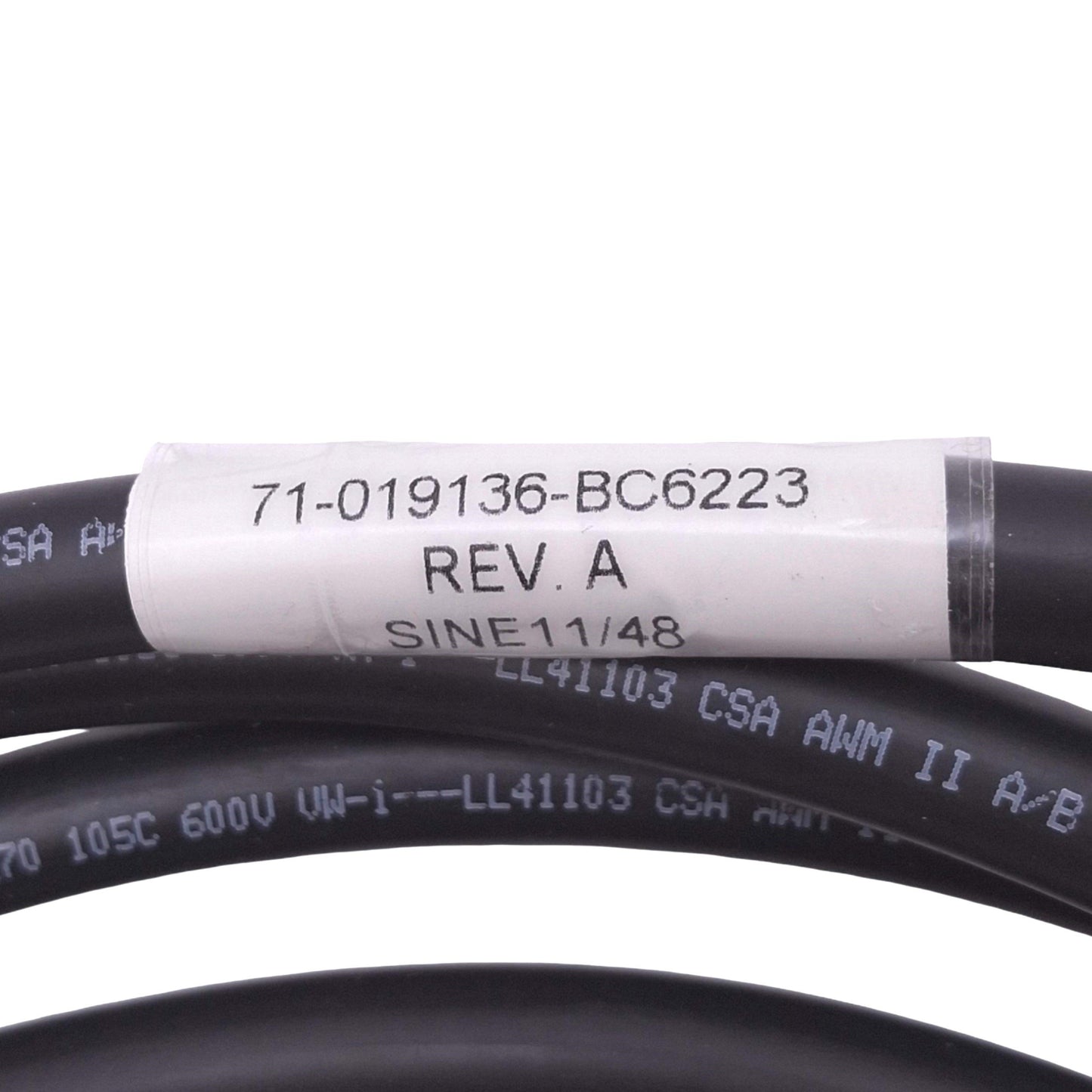 Used Parker 71-019136-BC6223 Compumotor Servo Power Cable, 12-Pole, 15ft Length