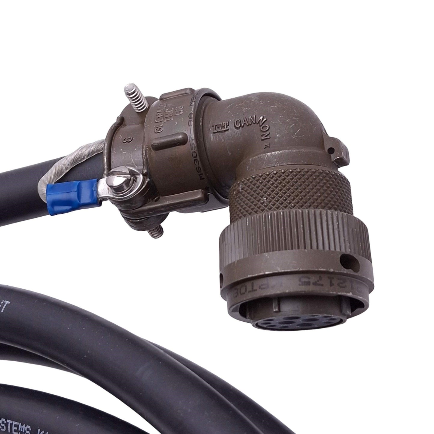 Used Parker 71-019136-BC6223 Compumotor Servo Power Cable, 12-Pole, 15ft Length