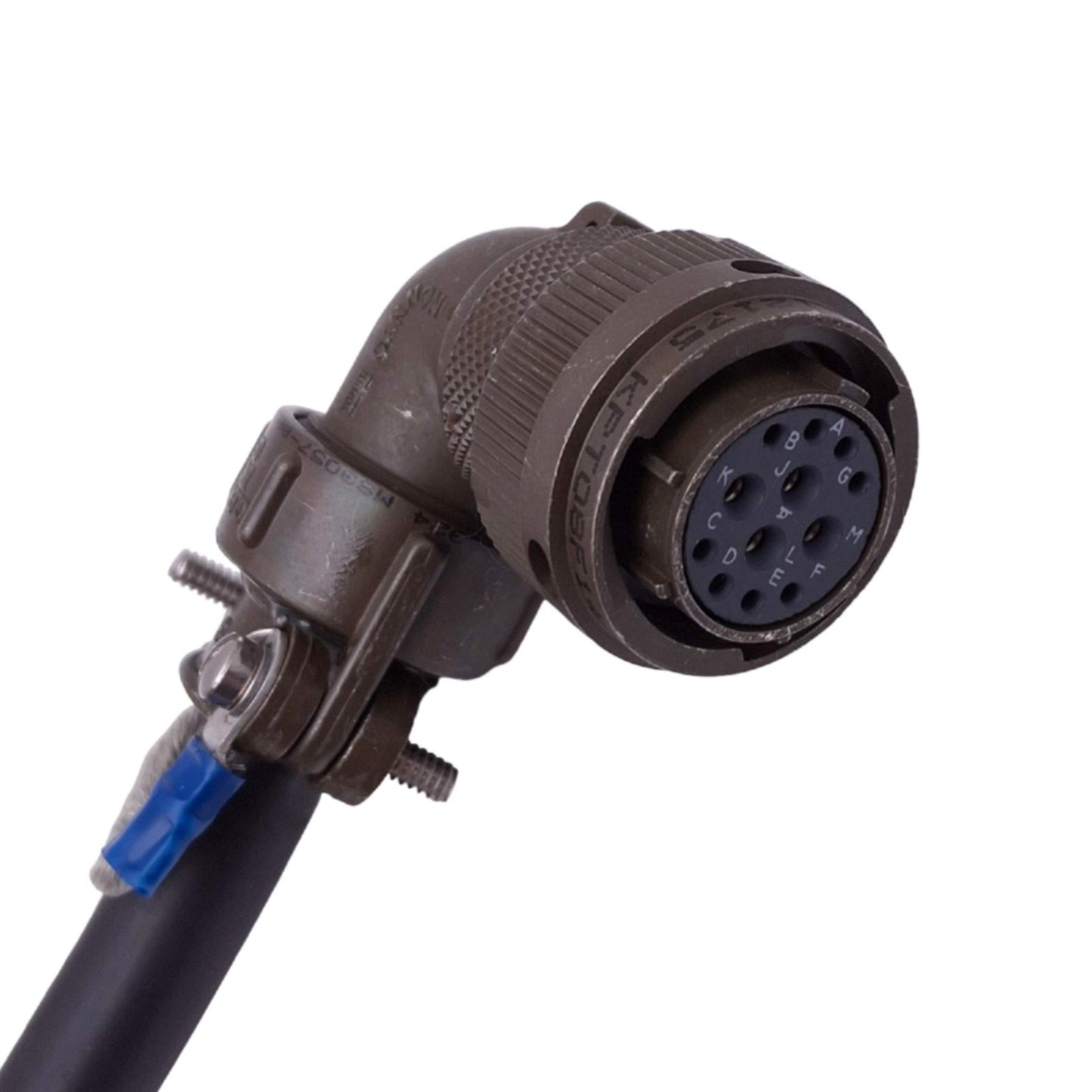Used Parker 71-019136-BC6223 Compumotor Servo Power Cable, 12-Pole, 15ft Length