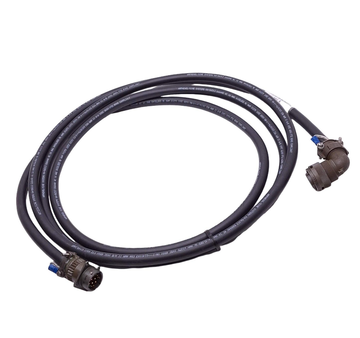 Used Parker 71-019136-BC6223 Compumotor Servo Power Cable, 12-Pole, 15ft Length