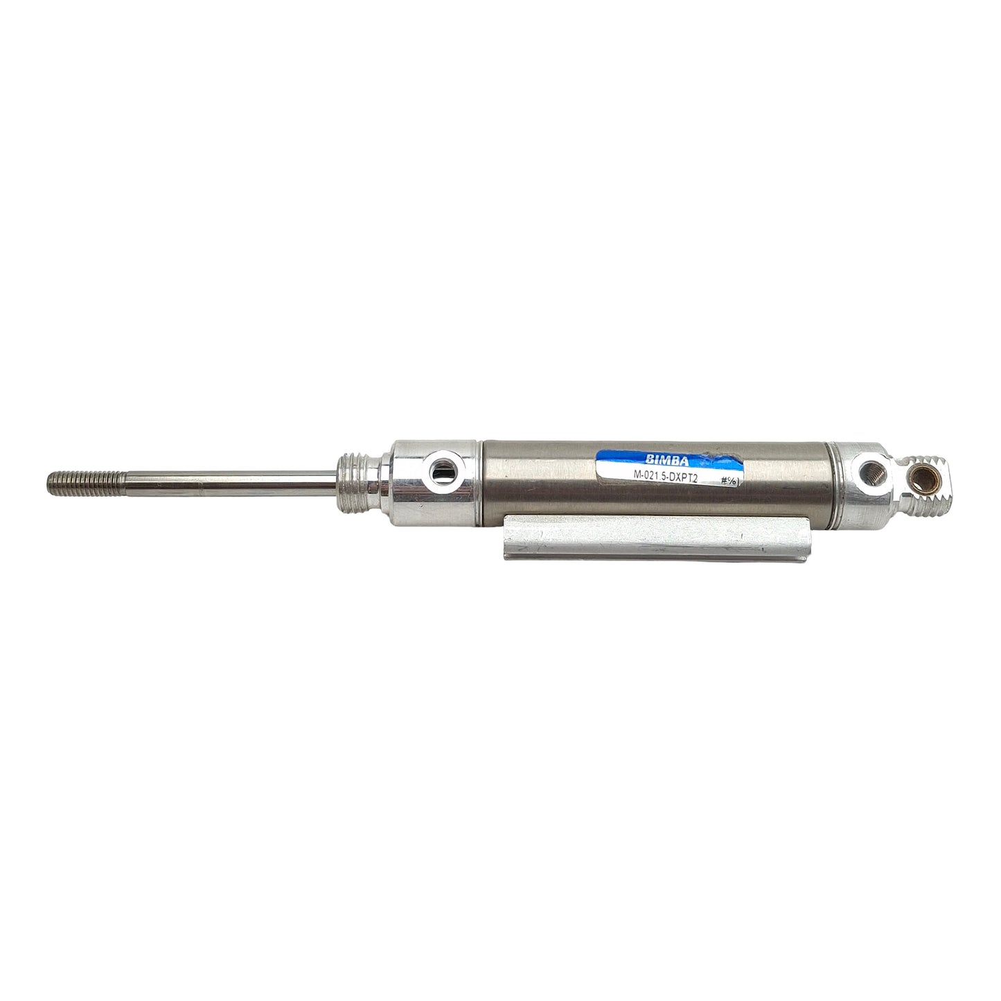 Used Bimba M-021.5-DXPT2 Pneumatic Cylinder, ø9/16in Bore, 1-1/2in Stroke, UNF0.190