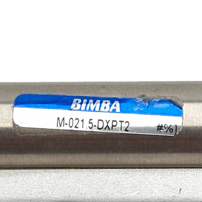 Used Bimba M-021.5-DXPT2 Pneumatic Cylinder, ø9/16in Bore, 1-1/2in Stroke, UNF0.190