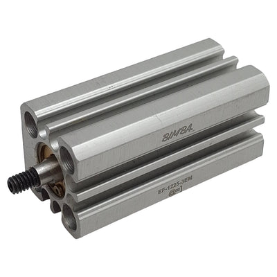 Used Bimba EF-1225-3EM Compact Cylinder, ø12mm Bore, 25mm Stroke, #10-32, 140psi