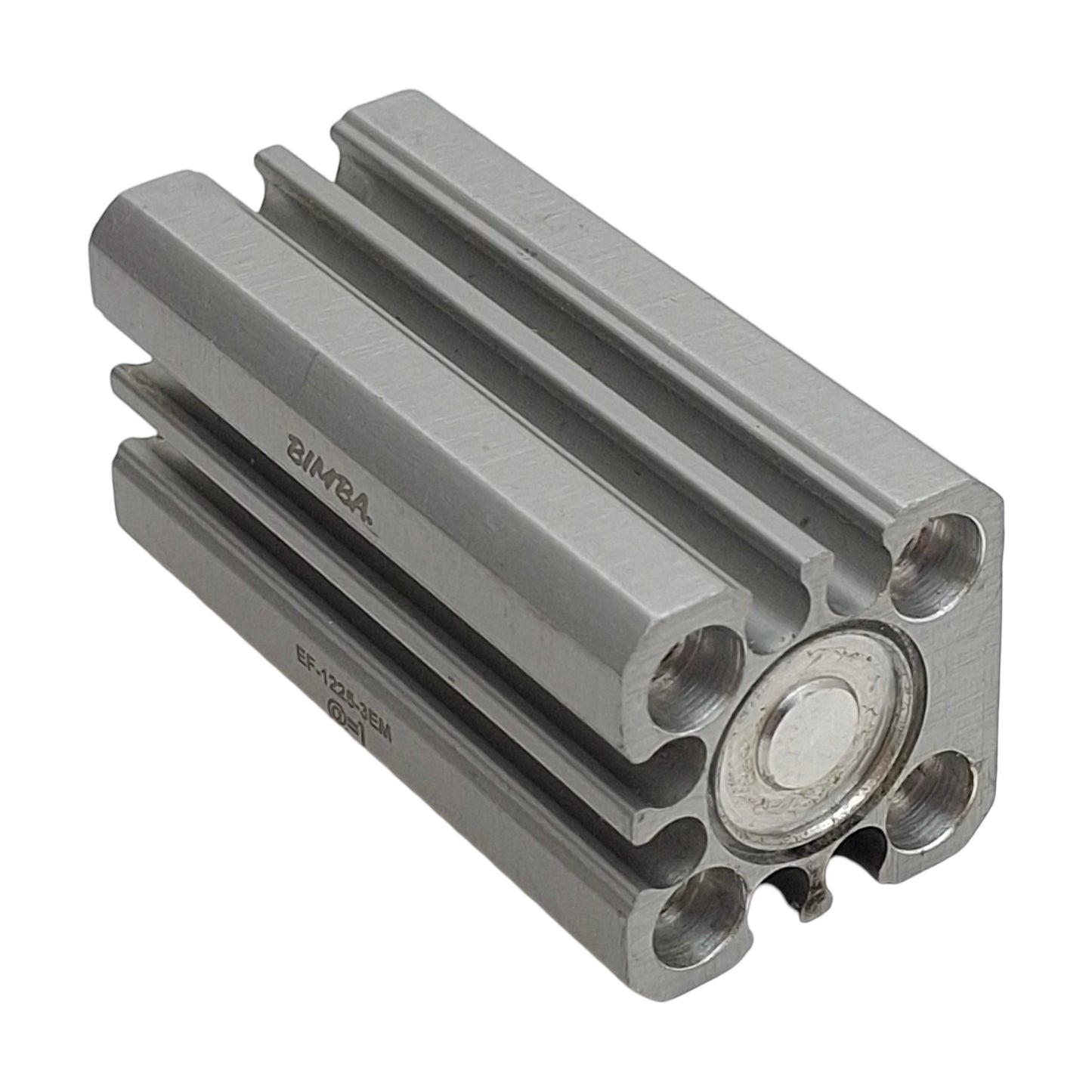 Used Bimba EF-1225-3EM Compact Cylinder, ø12mm Bore, 25mm Stroke, #10-32, 140psi