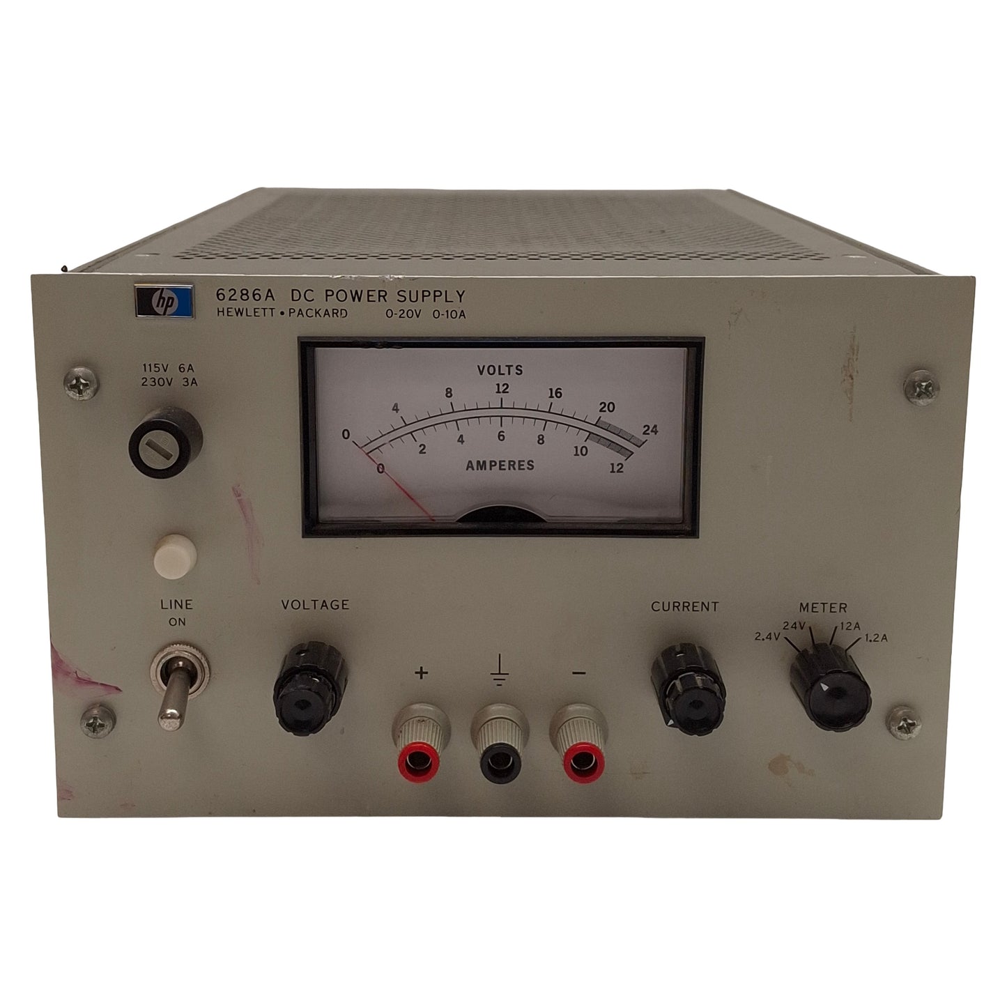 Used HP Agilent 6286A DC Power Supply, 200W 0-10A 0-20VDC Output, 115/230VAC Input