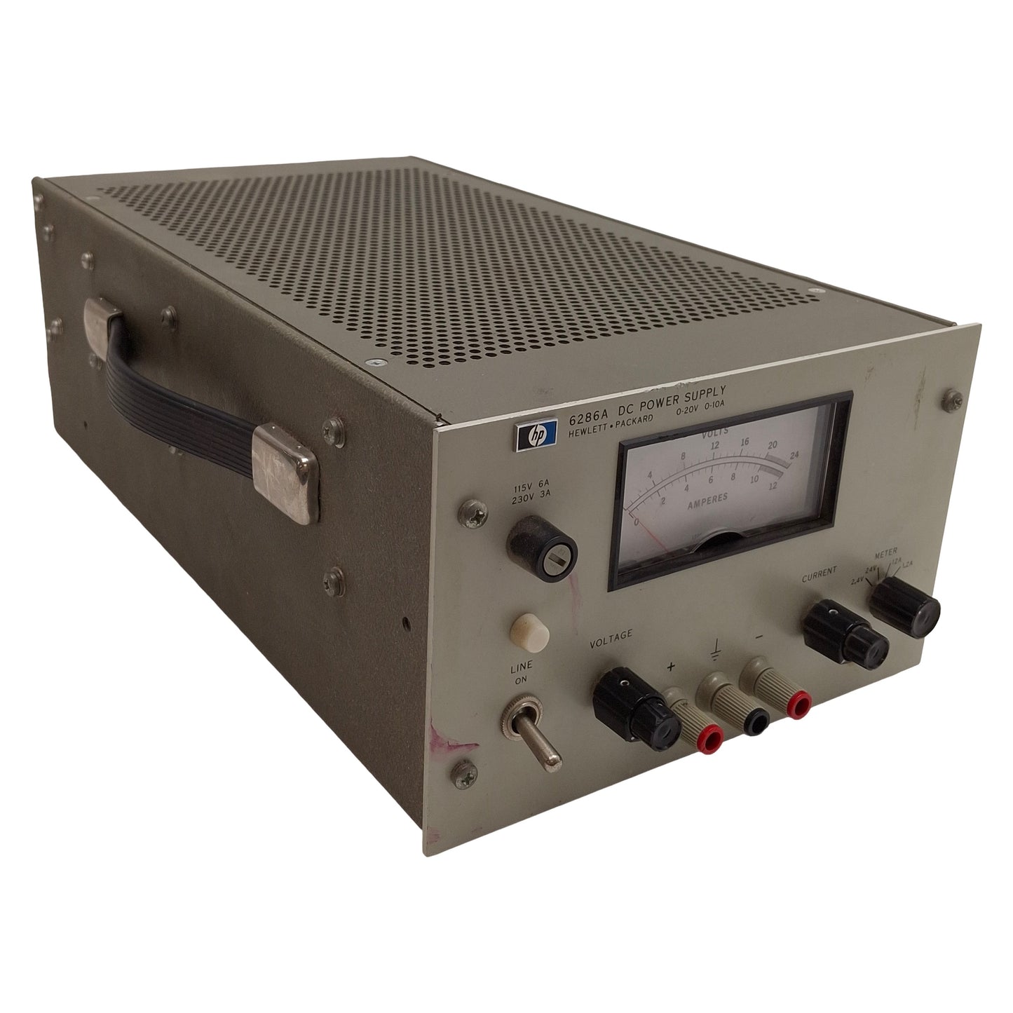 Used HP Agilent 6286A DC Power Supply, 200W 0-10A 0-20VDC Output, 115/230VAC Input