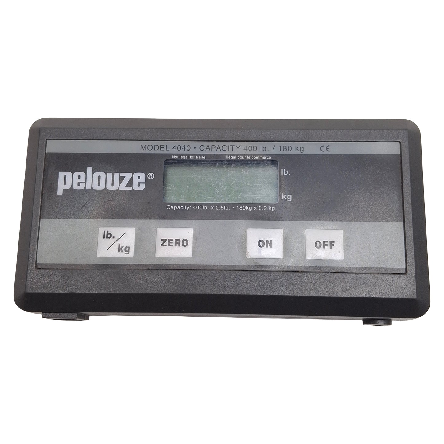 Used Pelouze 4040 Digital Shipping Scale, 400lb x 0.5lb / 180kg x 0.2kg Capacity
