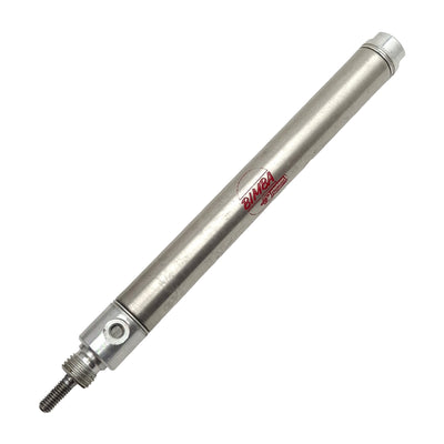 Used Bimba NR-024-D Pneumatic Cylinder, ø9/16in Bore, 4in Stroke, #10-32, 250psi