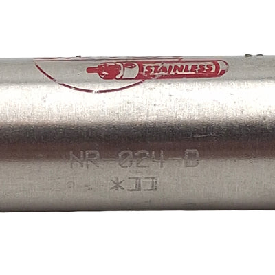 Used Bimba NR-024-D Pneumatic Cylinder, ø9/16in Bore, 4in Stroke, #10-32, 250psi