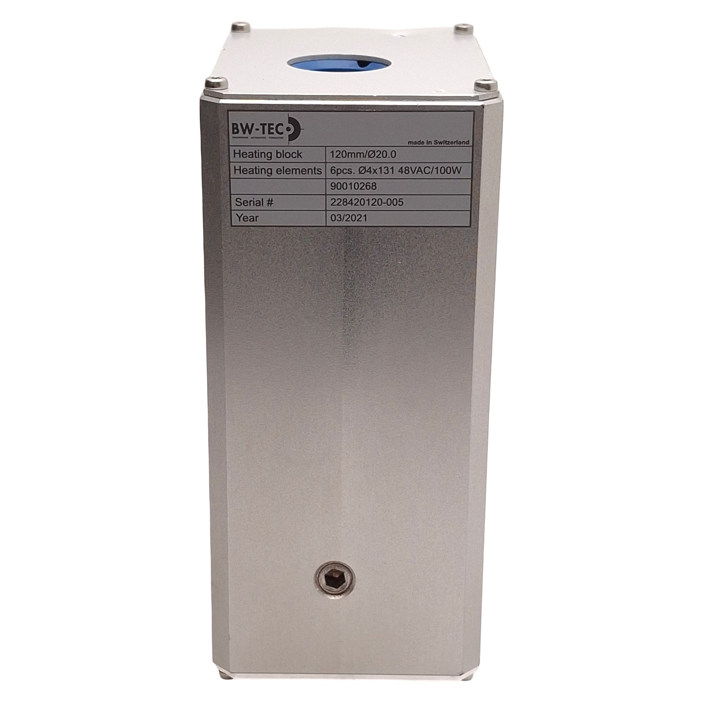 New – Open box BW-TEC 228420120 Vertical Heating Block For 1555 Ballon Machine, ø20mm x 120mm
