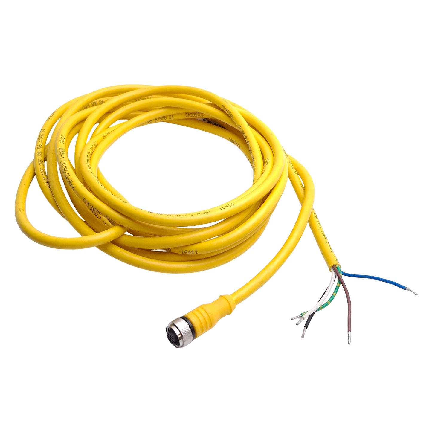 New – Open box Turck RKC 4.5T-5/CS10288 U-26024 Single End Cordset, 5m Length, M12 5-Pin Female