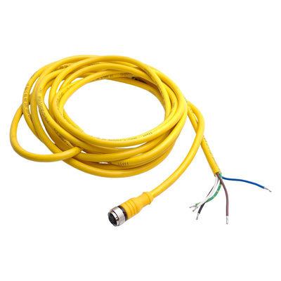 New – Open box Turck RKC 4.5T-5/CS10288 U-26024 Single End Cordset, 5m Length, M12 5-Pin Female