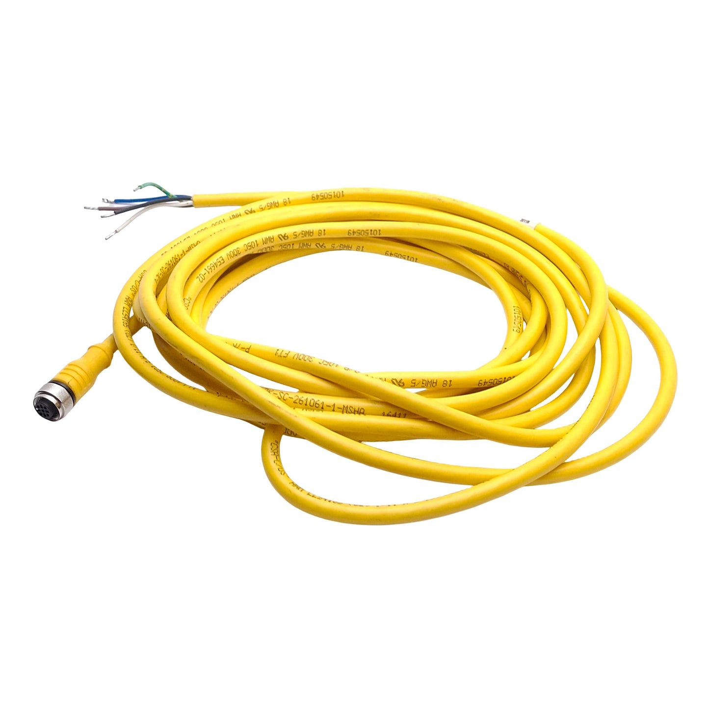 New – Open box Turck RKC 4.5T-5/CS10288 U-26024 Single End Cordset, 5m Length, M12 5-Pin Female