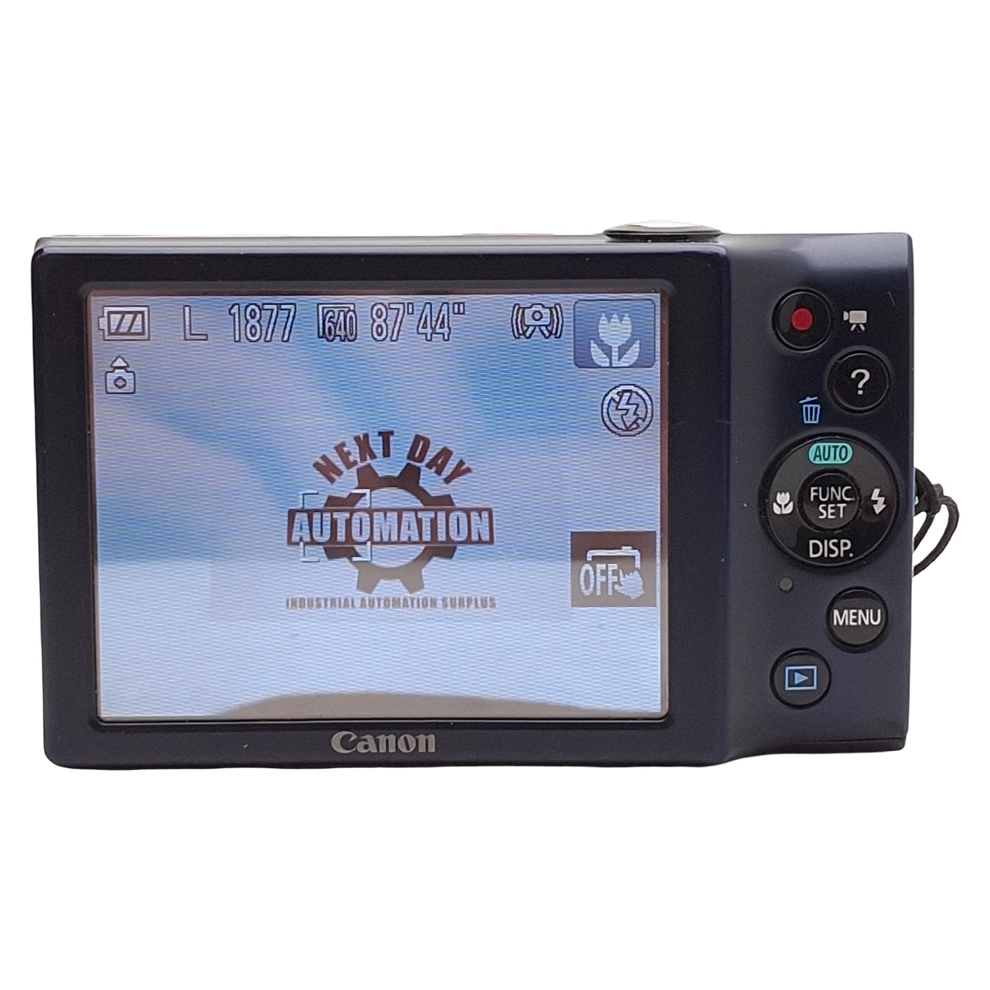 Used Canon PowerShot A3400 IS Digital Camera w/ Charger, 16MP, 5x Zoom, 16GB SD Card