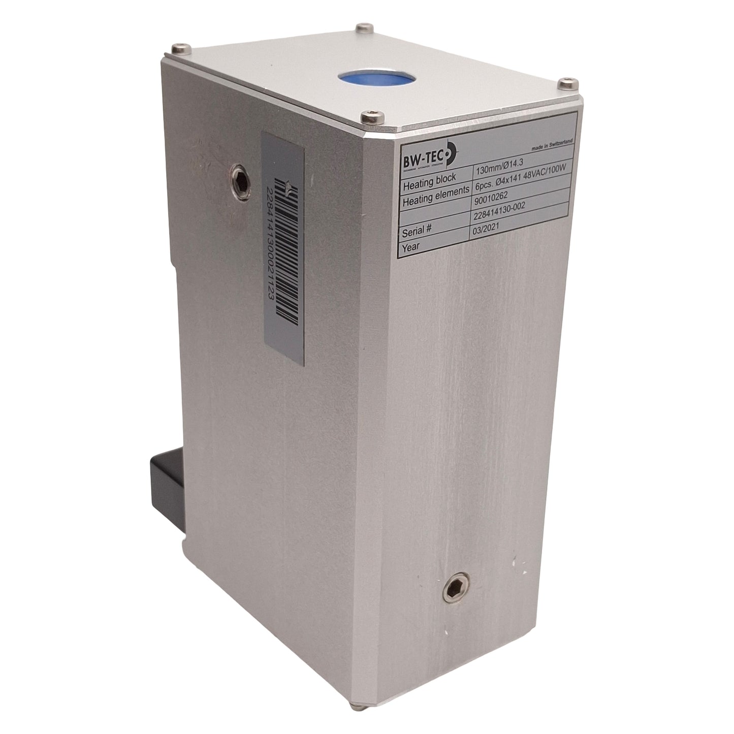 New – Open box BW-TEC 228414130 Vertical Heating Block, 1555 Ballon Machine, ø14.3x130mm *Dent*