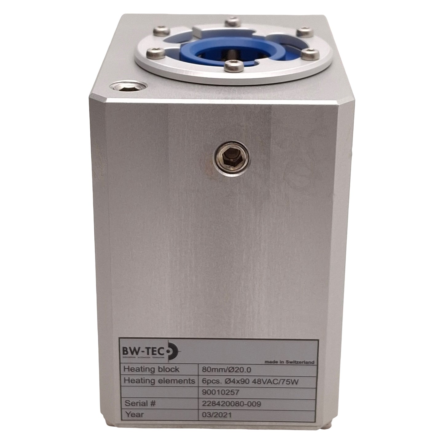 New BW-TEC 228420080 Vertical Heating Block For 1555 Ballon Machine, ø20mm x 80mm