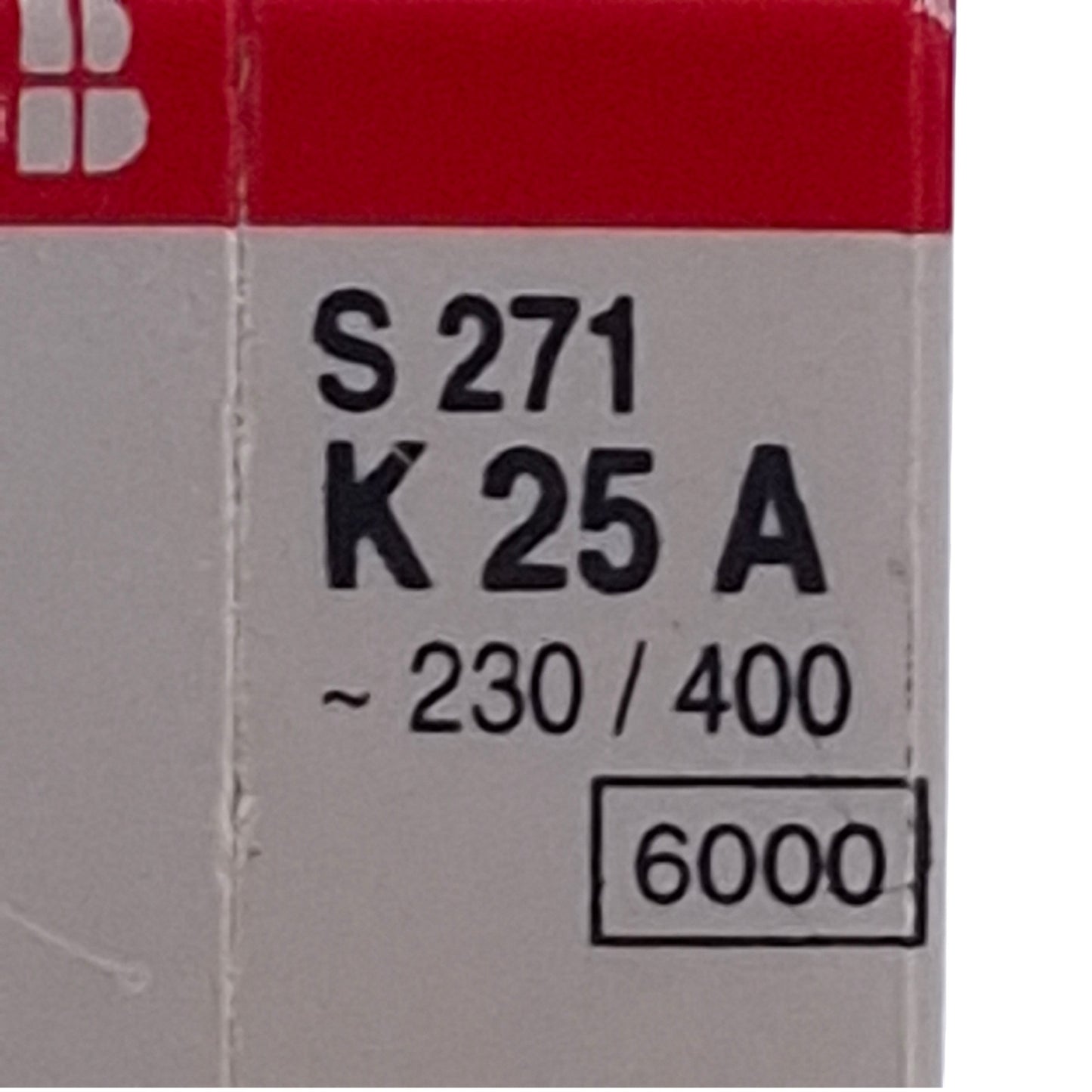 Used Lot of 2 ABB S271-K25A Circuit Breaker 1-Pole, 25A, 277/480VAC, DIN Rail