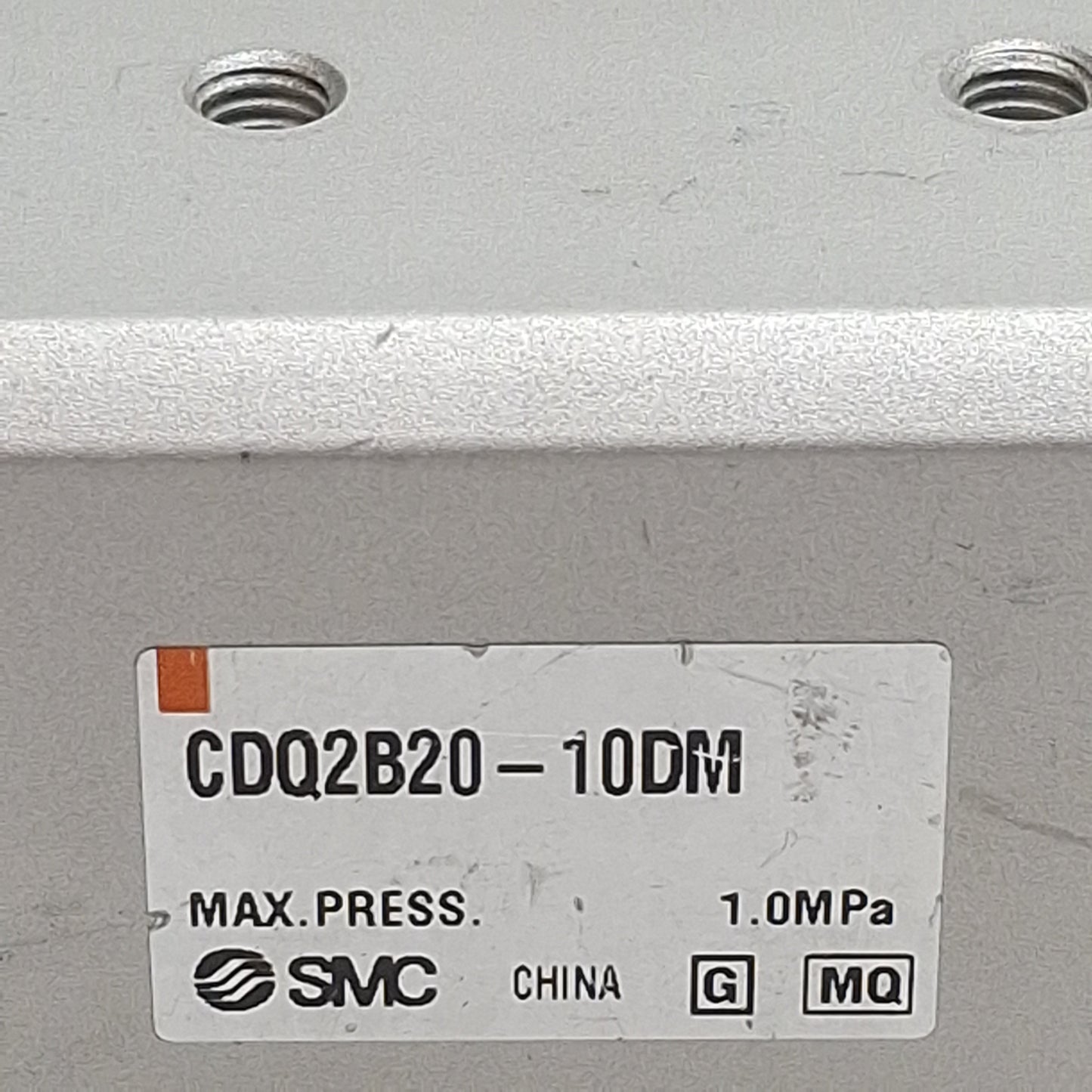 Used SMC CDQ2B20-10DM Compact Cylinder, ø20mm Bore, 10mm Stroke, M5, 1.0MPa